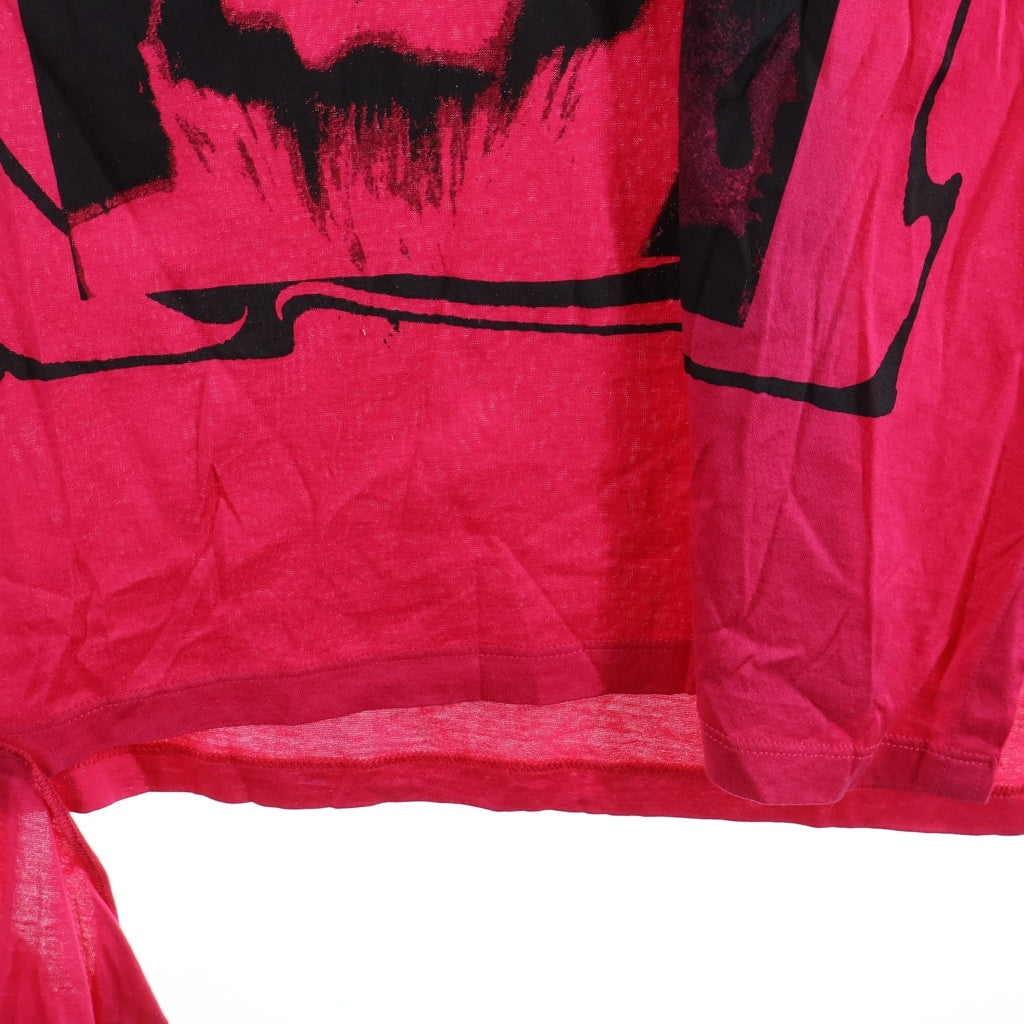 RAF SIMONS(ラフシモンズ) OPEN SIDE T-SHIRT オープンサイド 半袖Tシャツ カットソー 19010-00033 ピンク