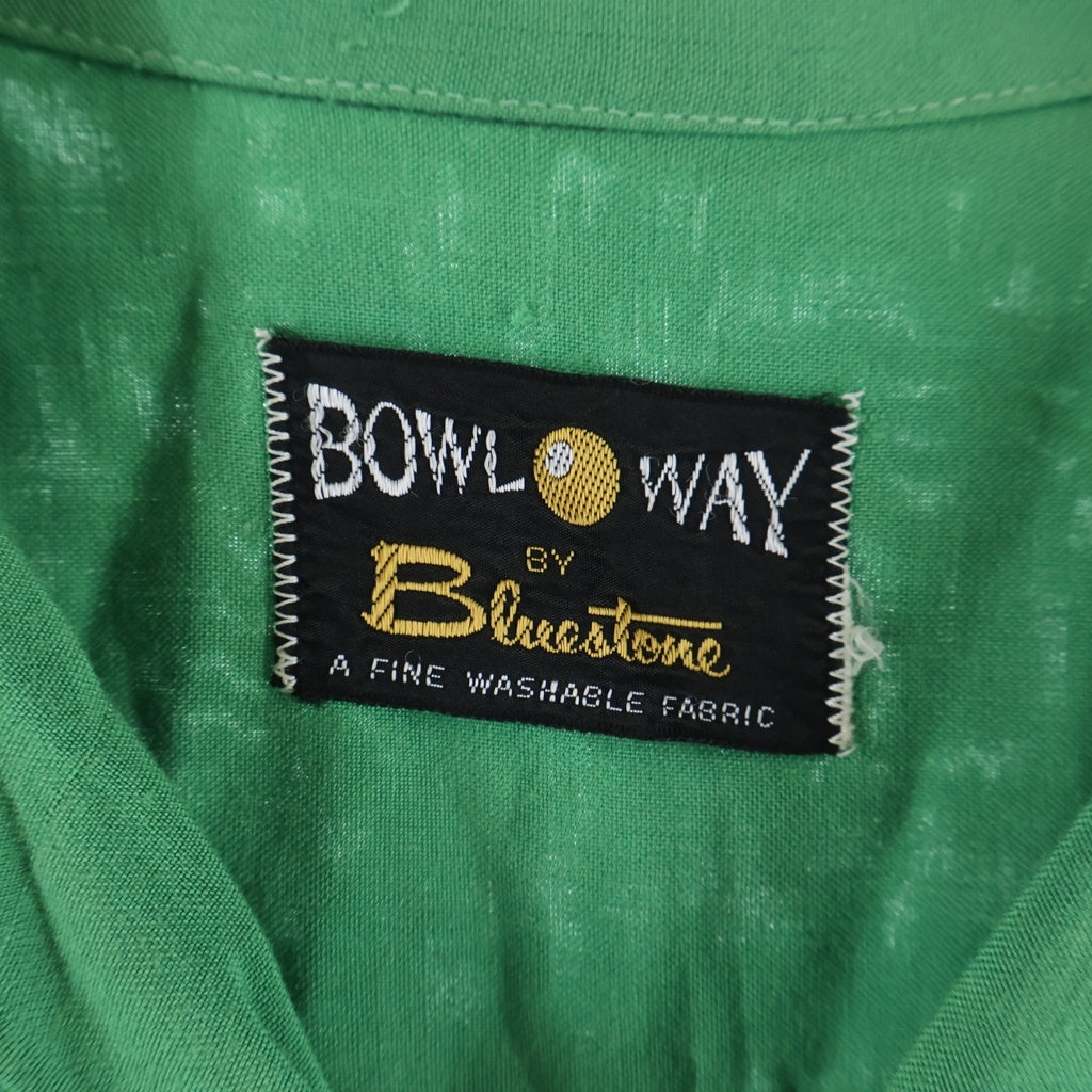 VINTAGE(ヴィンテージ) 50S Vintage Bowl Way ヴィンテージ ボーリング 半袖シャツ グリーン