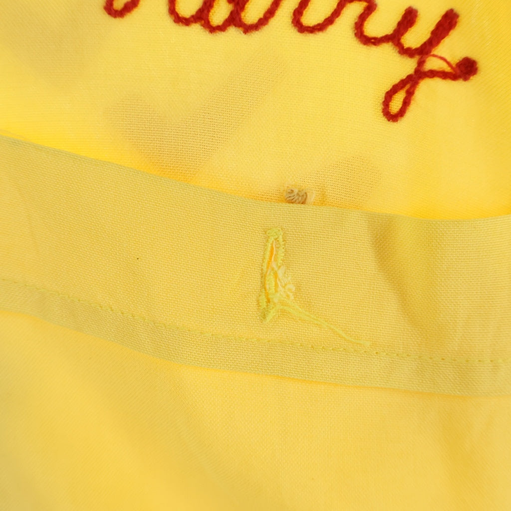 VINTAGE(ヴィンテージ) 60S Vintage Service Bowling Shirt ヴィンテージ 半袖ボーリングシャツ イエロー