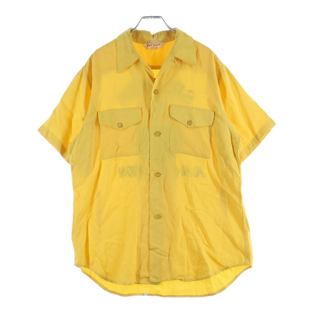 VINTAGE(ヴィンテージ) 50S Vintage Nat Nast ヴィンテージ 半袖ボーリングシャツ イエロー