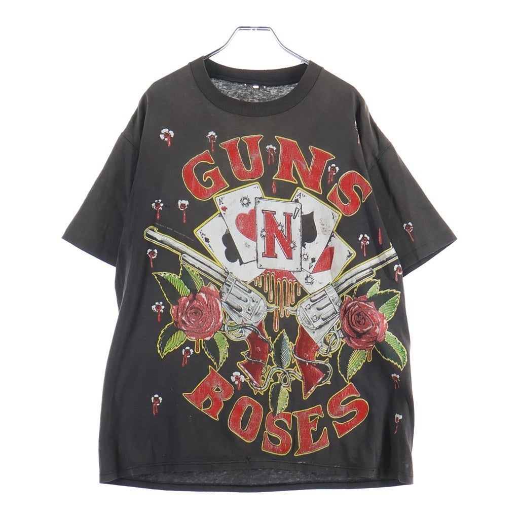 VINTAGE(ヴィンテージ) 90S Vintage Guns N Roses ヴィンテージ グラフィックデザイン プリント半袖 Tシャツ カットソー ブラック