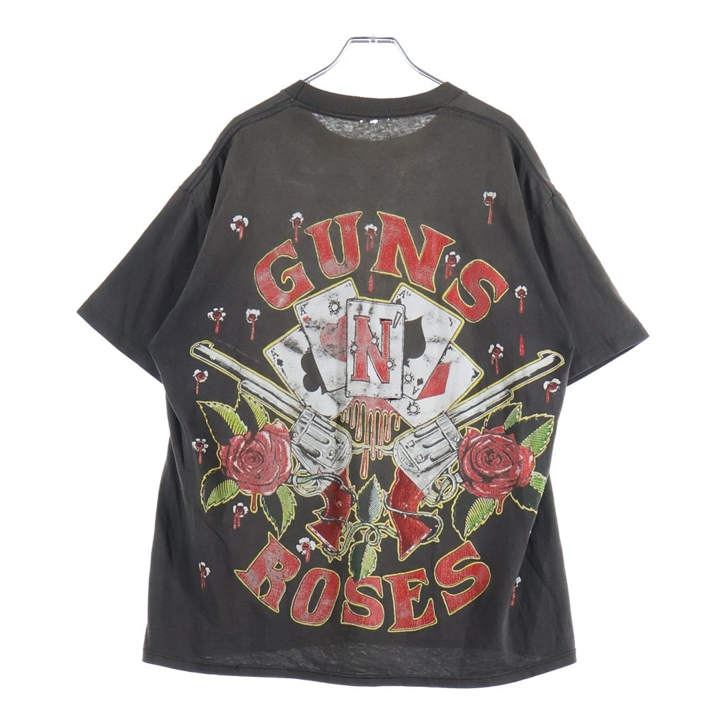 VINTAGE(ヴィンテージ) 90S Vintage Guns N Roses ヴィンテージ グラフィックデザイン プリント半袖 Tシャツ カットソー ブラック