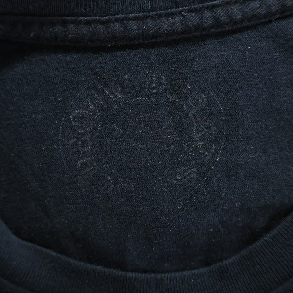 CHROME HEARTS(クロムハーツ) USA FLAG L/S TEE アメリカンフラッグロングスリーブTシャツ クルーネック長袖Tシャツ ブラック
