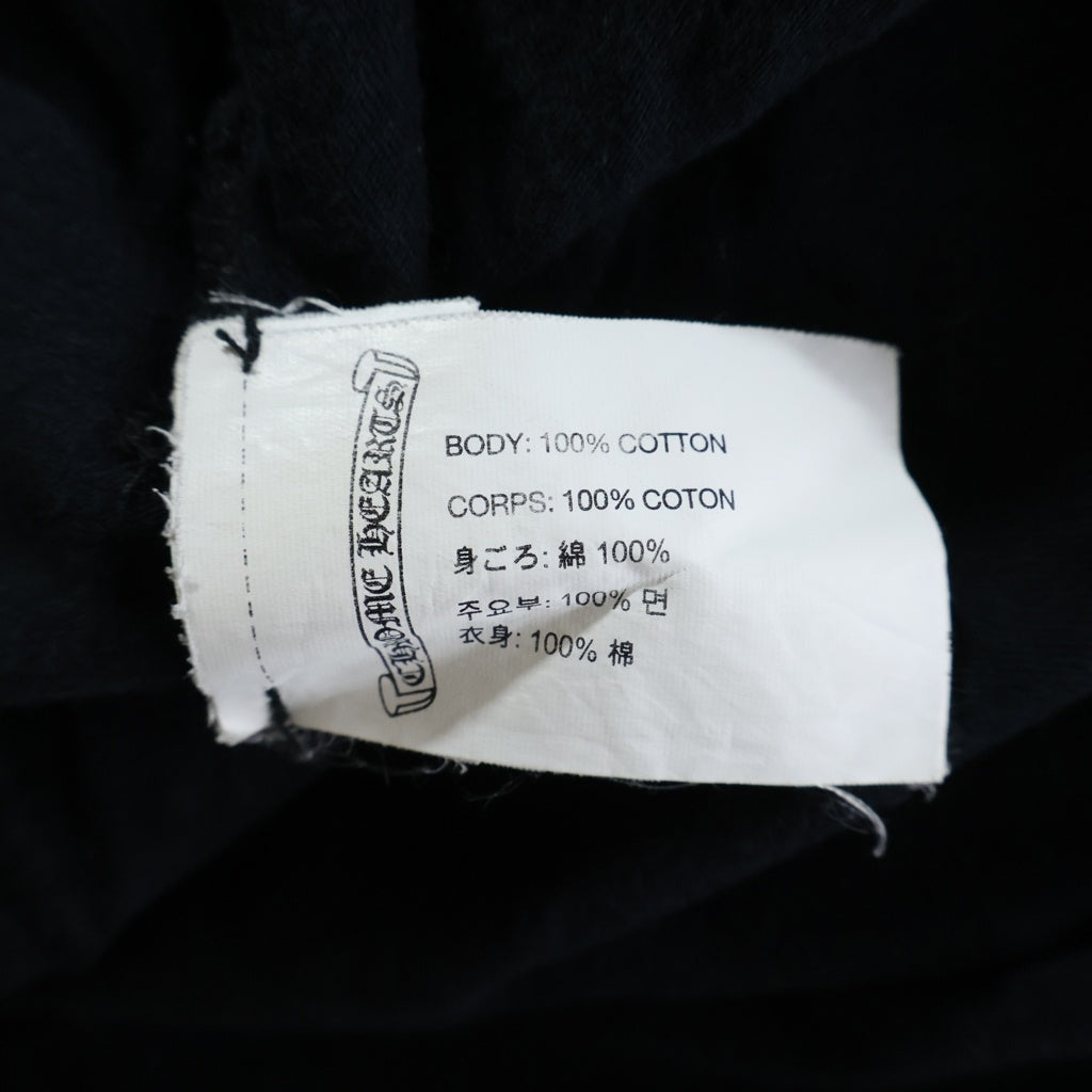 CHROME HEARTS(クロムハーツ) USA FLAG L/S TEE アメリカンフラッグロングスリーブTシャツ クルーネック長袖Tシャツ ブラック