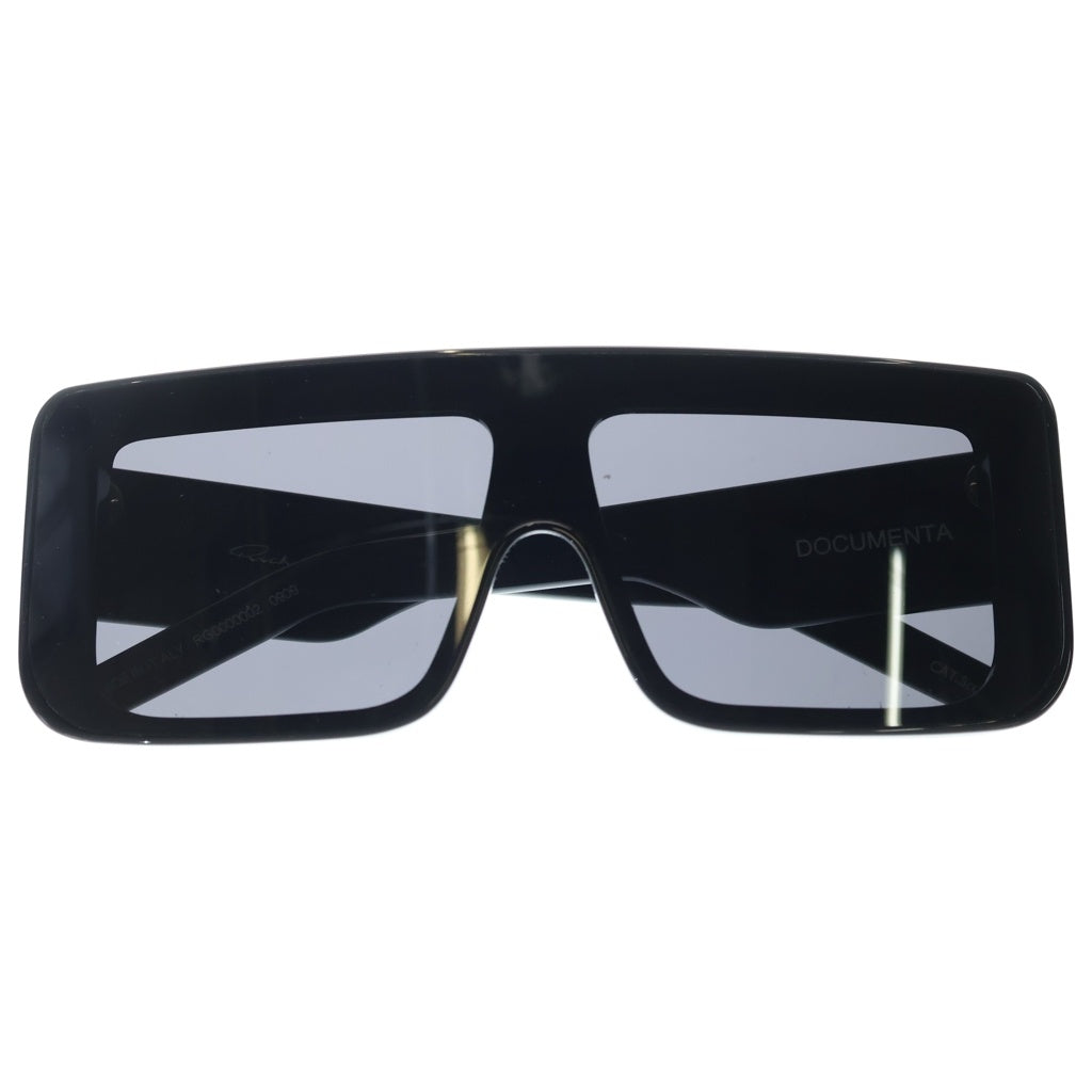 Rick Owens(リックオウエンス) 25SS DOCUMENTA SUNGLASSES ドクメンタ スクエアサングラス アイウェア RG0000002GBLKB ブラック