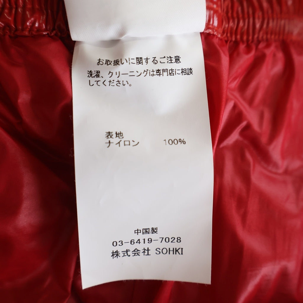 MASU(エムエーエスユー) 23SS DANCING TRACK PANTS ダンシング トラックパンツ MMSS-PT1023 レッド