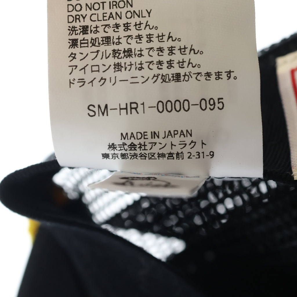 SAINT MICHAEL(セントマイケル) SAINT MX6 MESH CAP ロゴワッペンデザイン メッシュキャップ 帽子 ブラック SM-HR1-0000-095