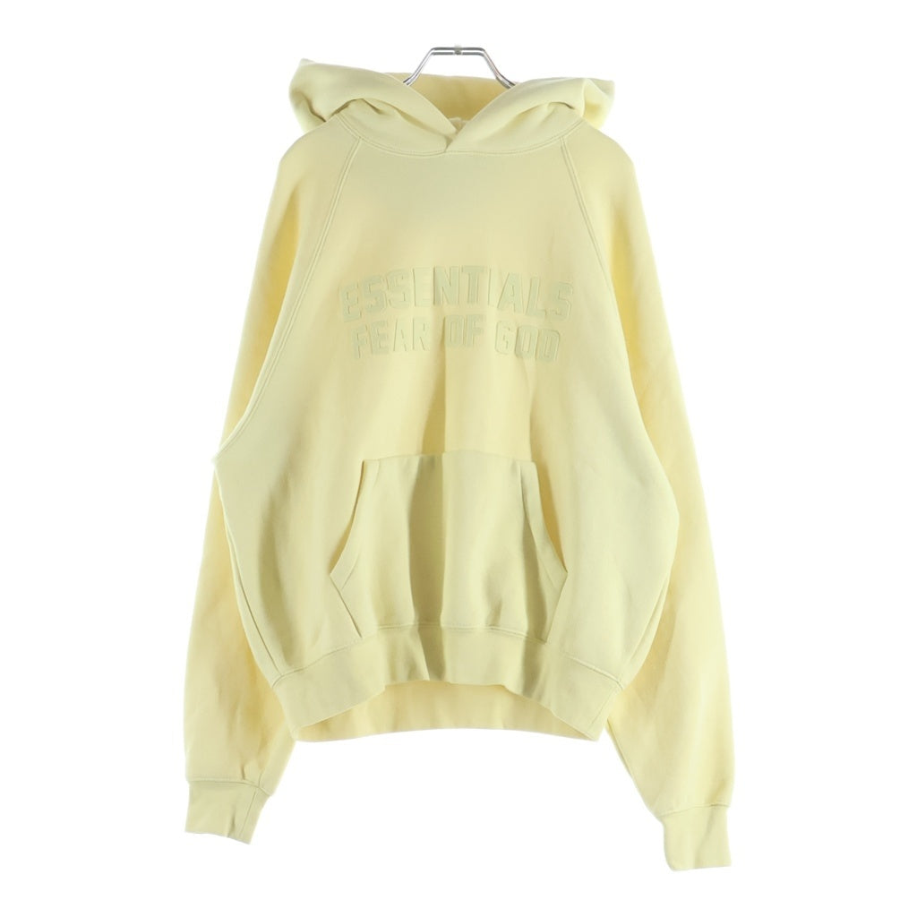 FEAR OF GOD ESSENTIALS(フィアオブゴッド エッセンシャルズ) Felt Logo Pullover Hoodie フェルトロゴプルオーバーフーディー スウェットパーカー イエロー