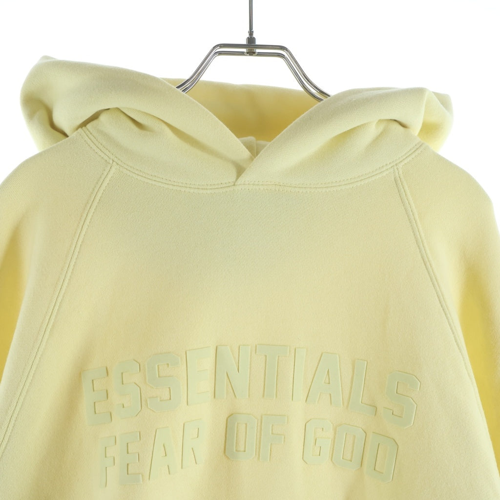 FEAR OF GOD ESSENTIALS(フィアオブゴッド エッセンシャルズ) Felt Logo Pullover Hoodie フェルトロゴプルオーバーフーディー スウェットパーカー イエロー
