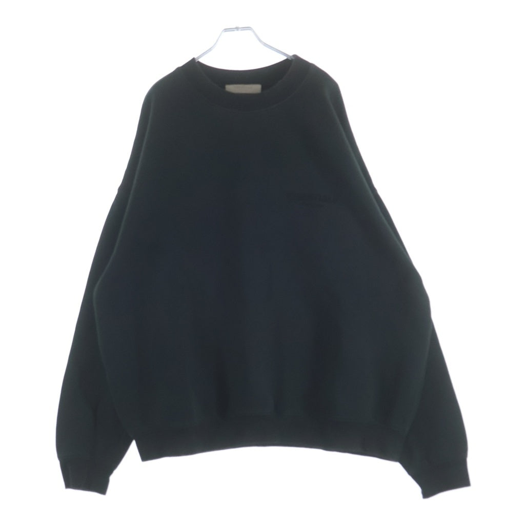 FEAR OF GOD ESSENTIALS(フィアオブゴッド エッセンシャルズ) Felt Logo Sweatshirts フェルトロゴスウェットシャツ クルーネックスウェットトレーナー ウォッシュブラック