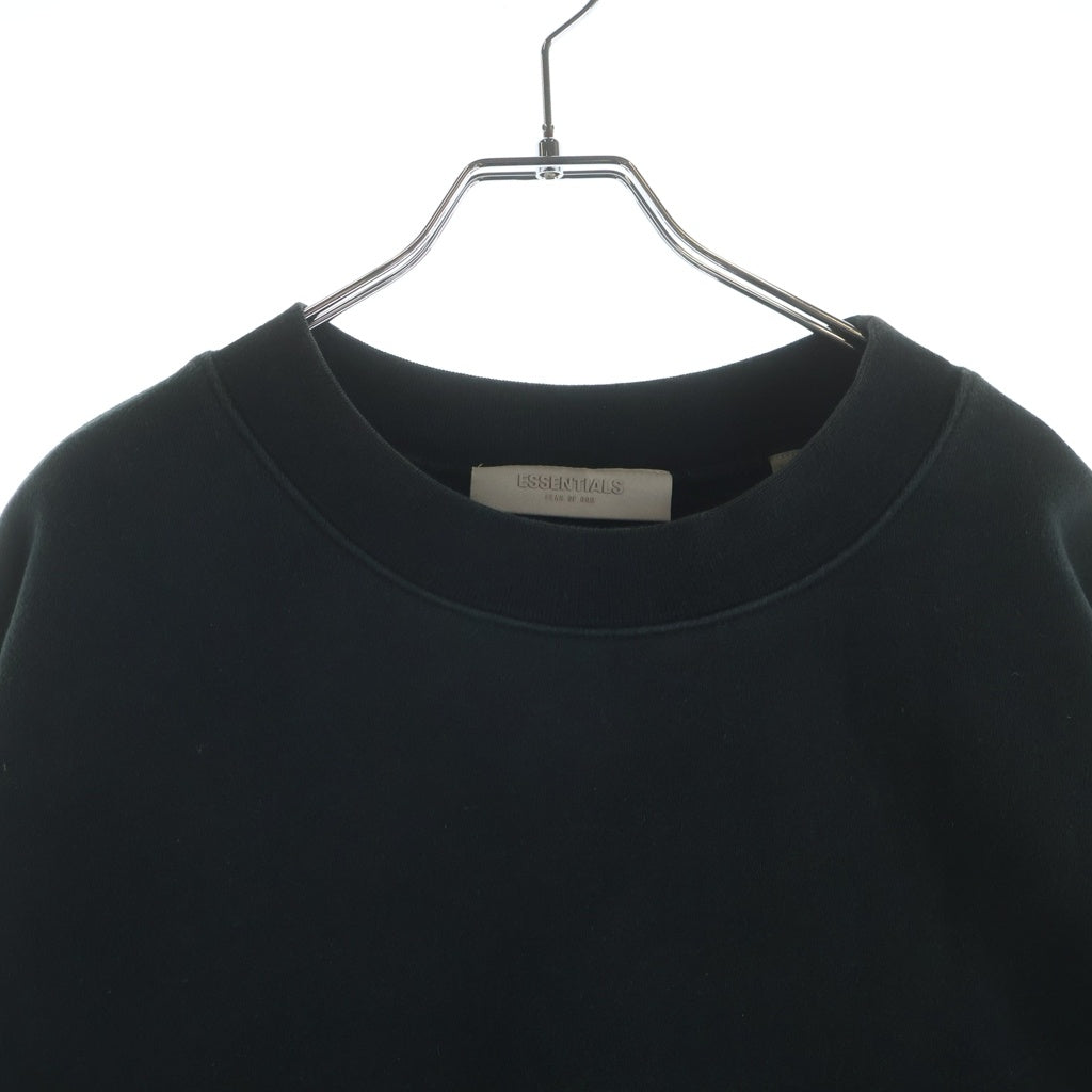 FEAR OF GOD ESSENTIALS(フィアオブゴッド エッセンシャルズ) Felt Logo Sweatshirts フェルトロゴスウェットシャツ クルーネックスウェットトレーナー ウォッシュブラック