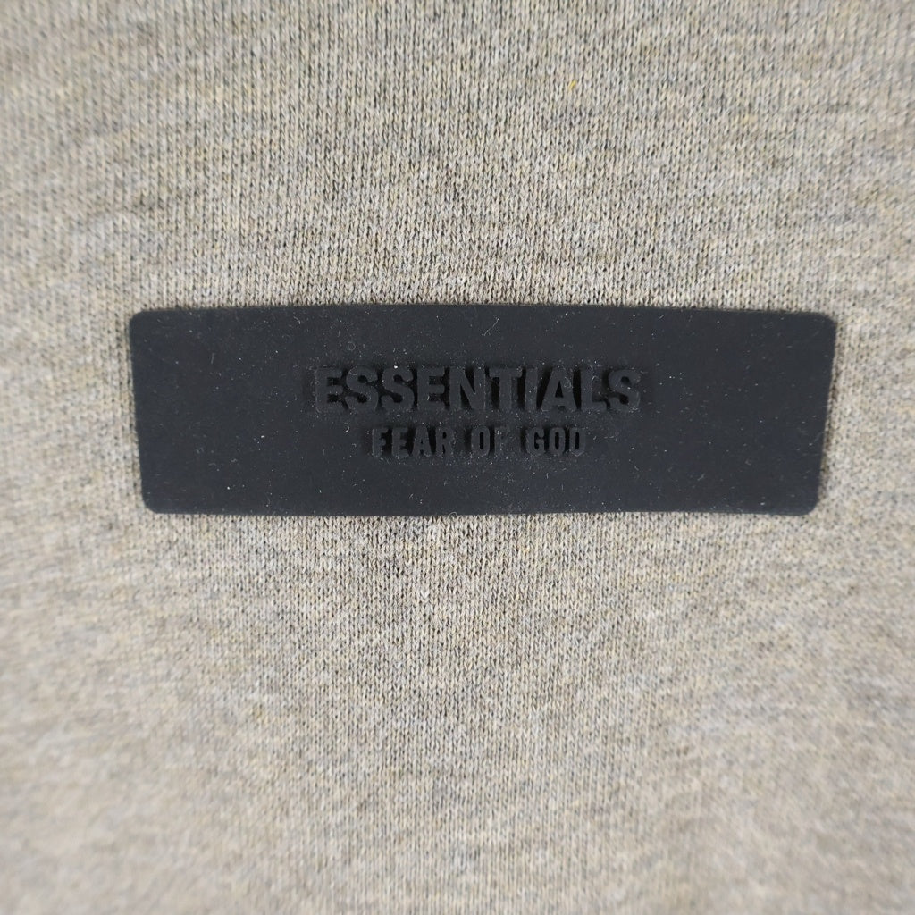 FEAR OF GOD ESSENTIALS(フィアオブゴッド エッセンシャルズ) Rubber Logo Pullover Hoodie ラバーロゴプルオーバーフーディー スウェットパーカー ブラウン