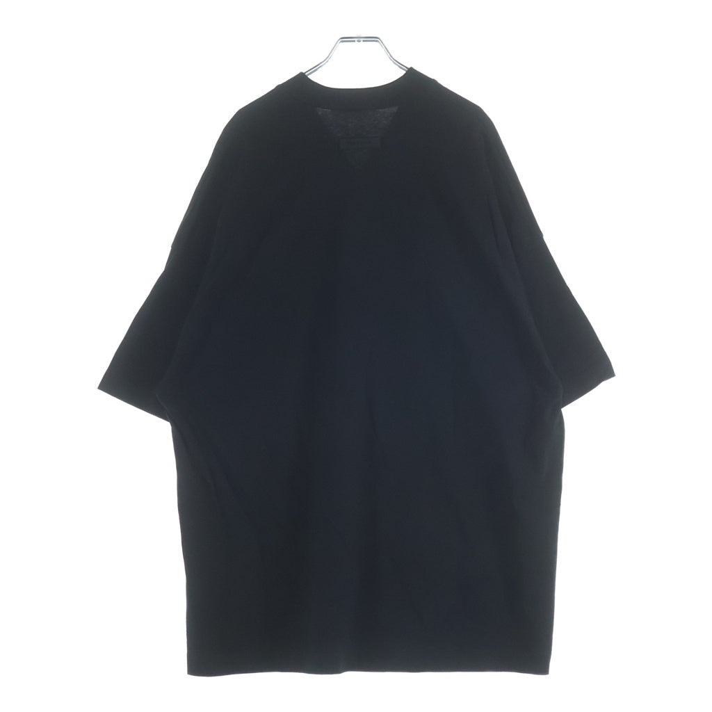 FEAR OF GOD ESSENTIALS(フィアオブゴッド エッセンシャルズ) Rubber Logo S/S Game Shirts ラバーロゴゲームシャツ Vネック半袖Tシャツ ブラック