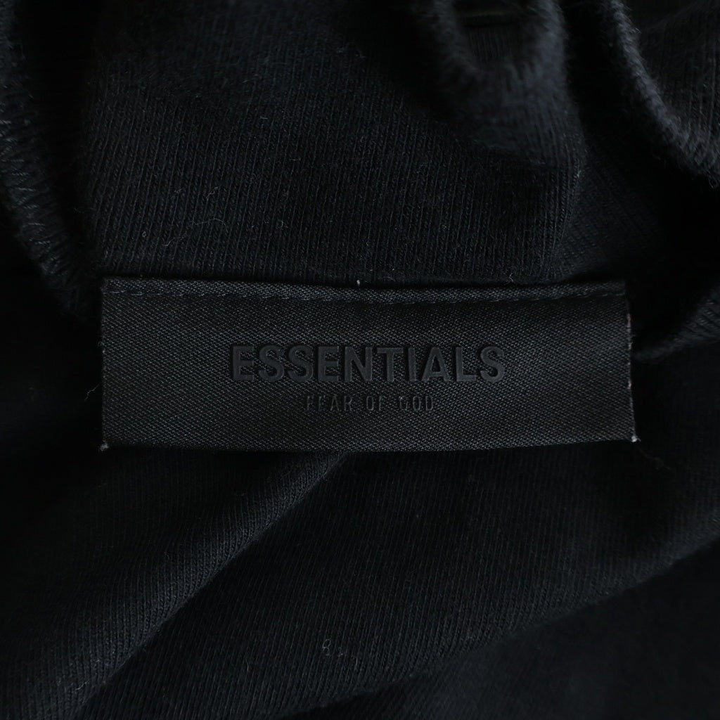 FEAR OF GOD ESSENTIALS(フィアオブゴッド エッセンシャルズ) Rubber Logo Mockneck S/S T-Shirts ラバーロゴモックネックTシャツ 半袖Tシャツ ブラック