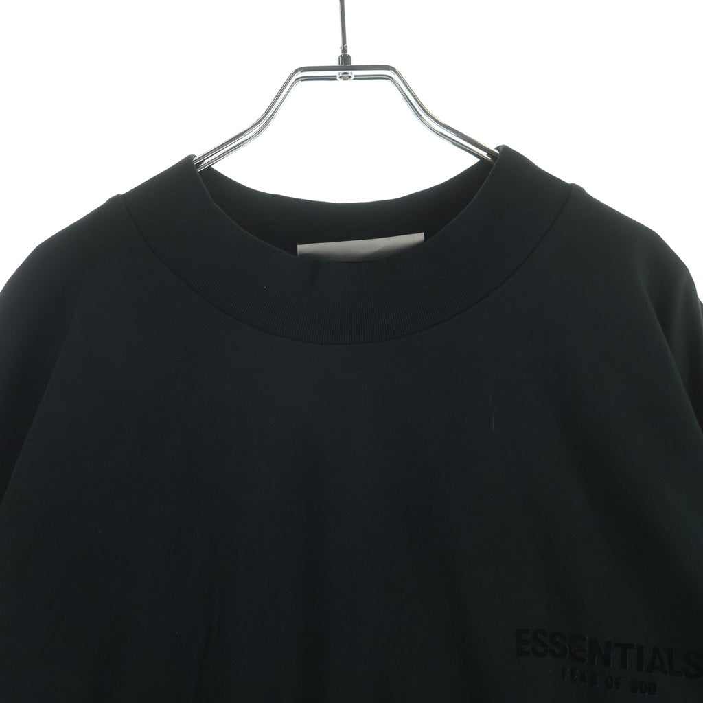 FEAR OF GOD ESSENTIALS(フィアオブゴッド エッセンシャルズ) Felt Logo Mockneck S/S T-Shirts フェルトロゴモックネックTシャツ 半袖Tシャツ ダークグレー