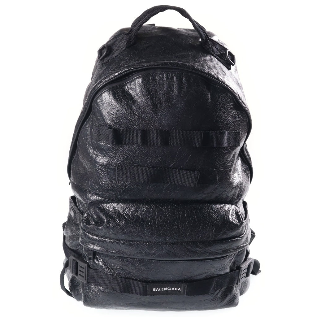 BALENCIAGA(バレンシアガ) アーミー 2WAY リュックサック ショルダーバッグ レザー ブラック -