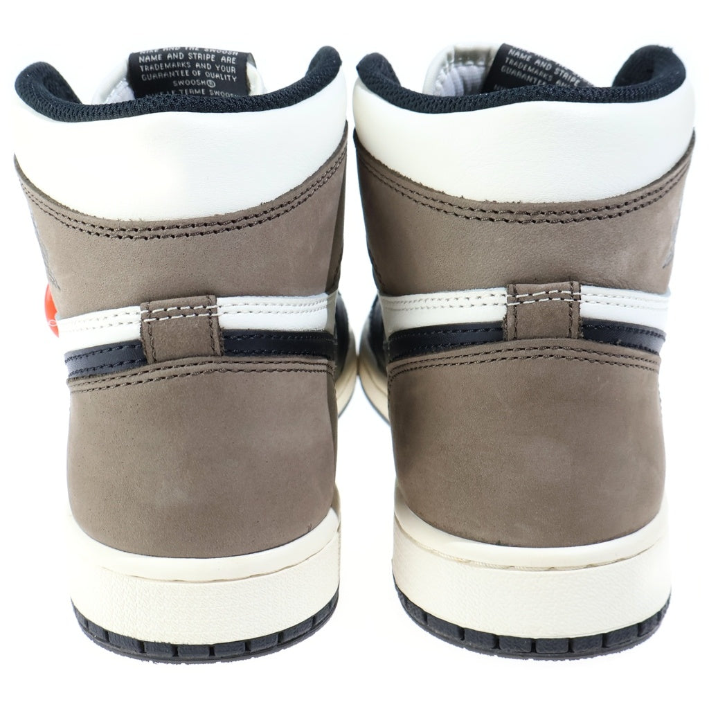 NIKE(ナイキ) AIR JORDAN 1 HIGH OG SAIL/DARK MOCHA/BLACK エアジョーダン1ハイセイルダークモカ 555088-105 US8/26cm ブラック/ブラウン