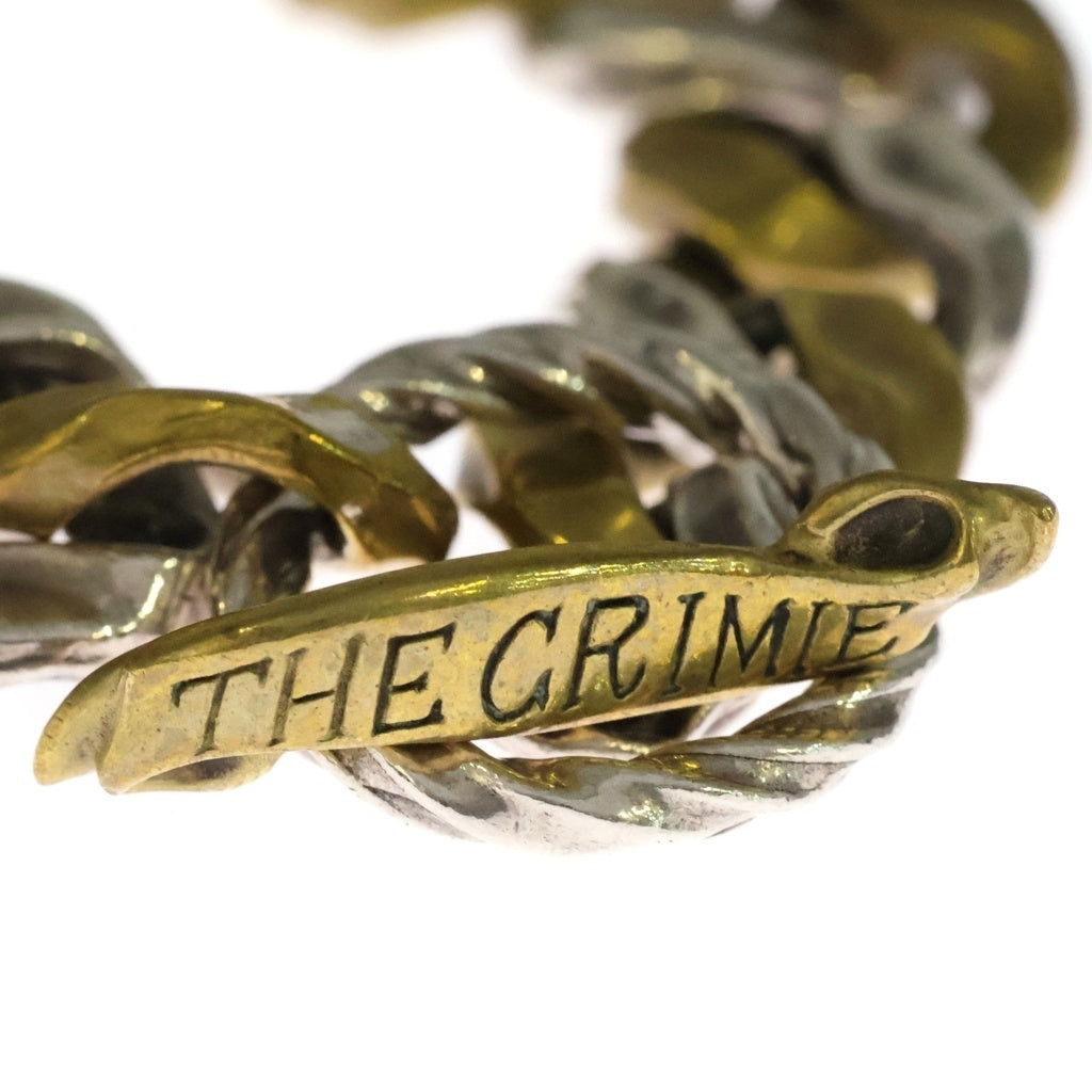 Argent Gleam(アージェントグリーム) ×CRIME Mighty Bracelet ×クライミー マイティブレスレット SV925 ブラス チェーンブレスレット シルバー/ブラス