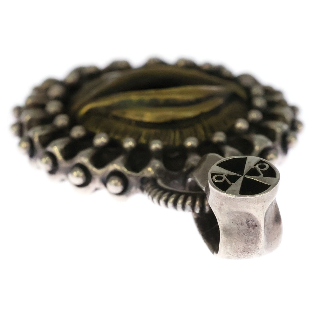 DEAF BREED(デフ ブリード) T-101 Open Your Eye Pendant Top オープンユアアイ ペンダントトップ SV925 アイモチーフサークルペンダントトップ シルバー/ブラス
