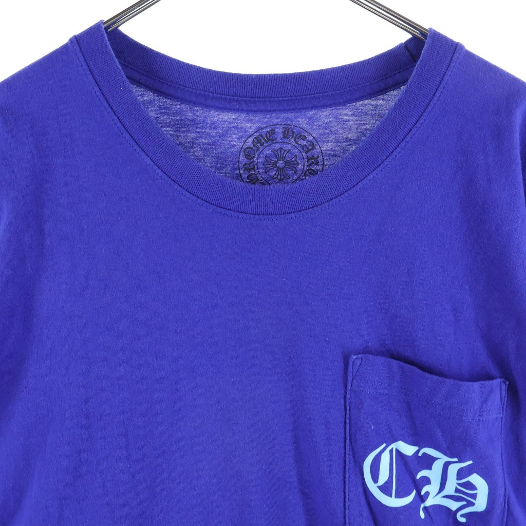 CHROME HEARTS(クロムハーツ) Star Print L/S Tee スタープリントロングスリーブTシャツ ロゴプリントクルーネック長袖Tシャツ ブルー