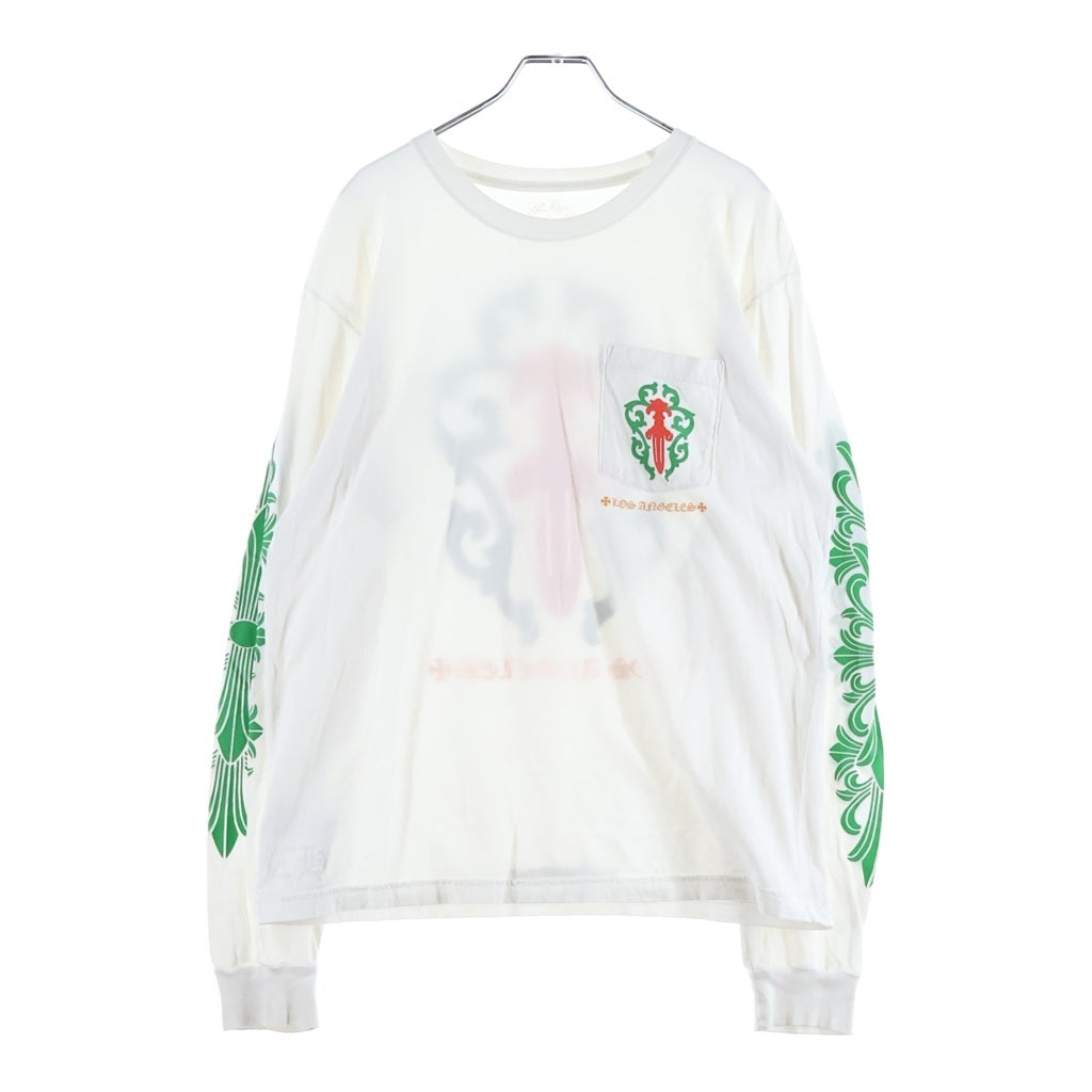 CHROME HEARTS(クロムハーツ) ロサンゼルス限定 袖フローラルヴァインダガーロングスリーブTシャツ 長袖Tシャツ