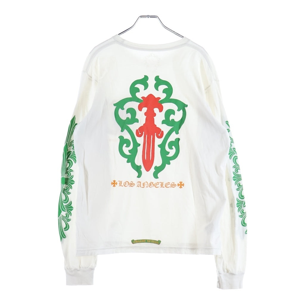 CHROME HEARTS(クロムハーツ) ロサンゼルス限定 袖フローラルヴァインダガーロングスリーブTシャツ 長袖Tシャツ
