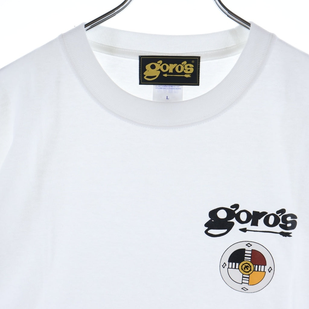 goro's(ゴローズ) フロントメディスンホイールプリント 半袖Tシャツ カットソー ホワイト