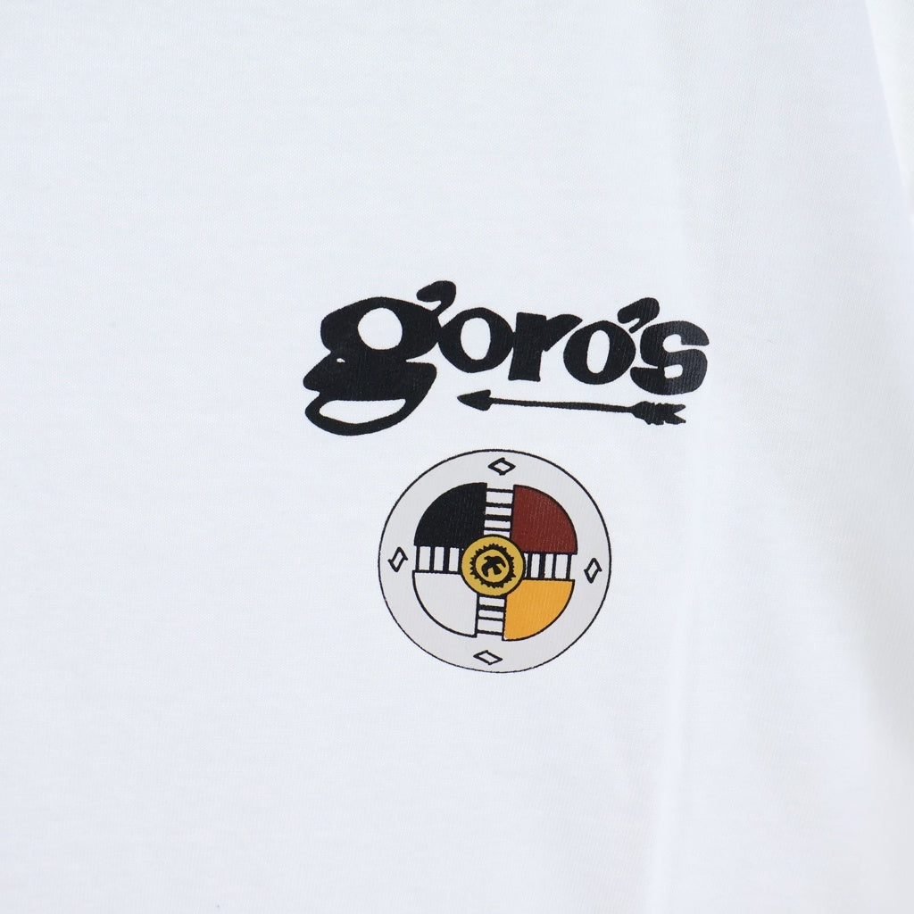 goro's(ゴローズ) フロントメディスンホイールプリント 半袖Tシャツ カットソー ホワイト