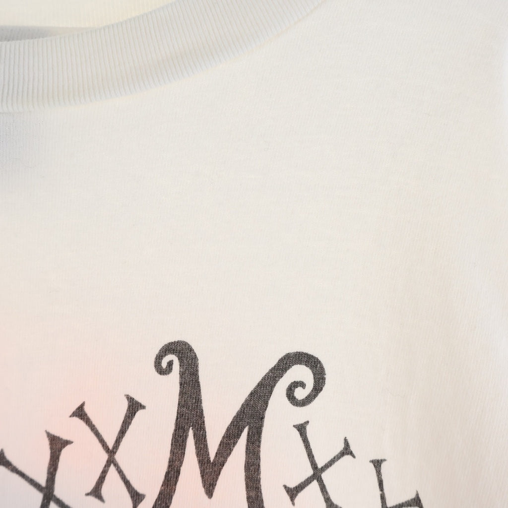 SAINT MICHAEL(セントマイケル) 24SS PINK HEART LS TEE フロントハートプリント 長袖Tシャツ カットソー ホワイト SM-YS8-0000-020