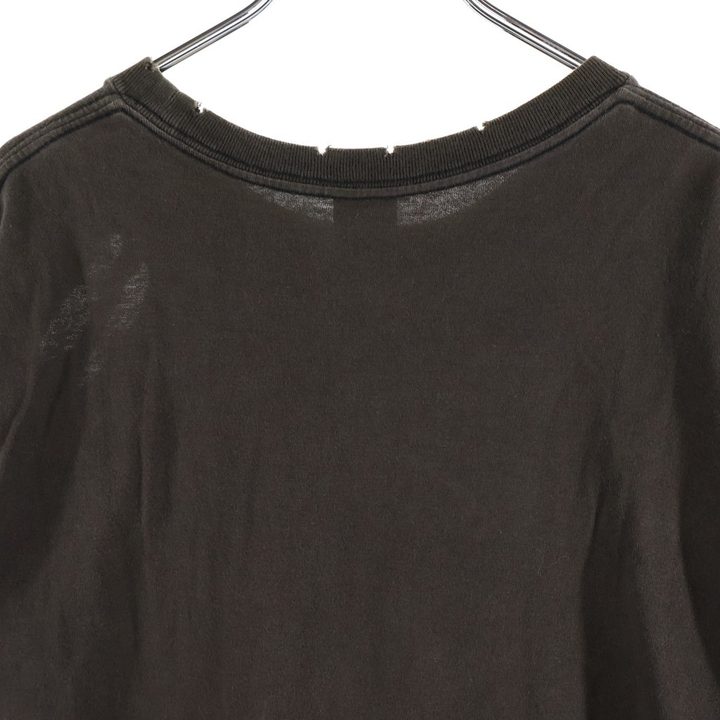 NUMBER (N)INE(ナンバーナイン) 04AW Give Peace a Chance フロント プリント 半袖Tシャツ カットソー ブラウン