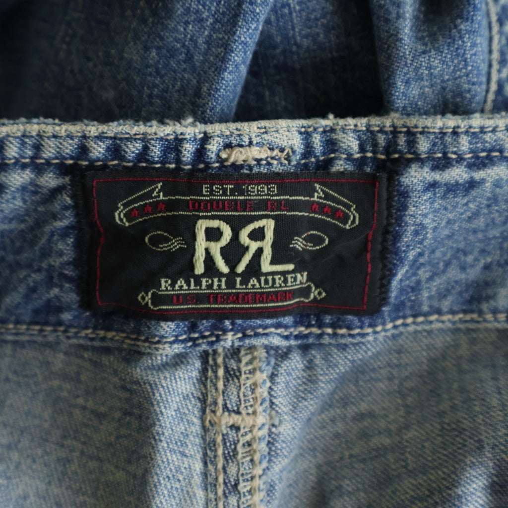 RRL(ダブルアールエル) ボタンフライ デニム カーゴ パンツ インディゴ