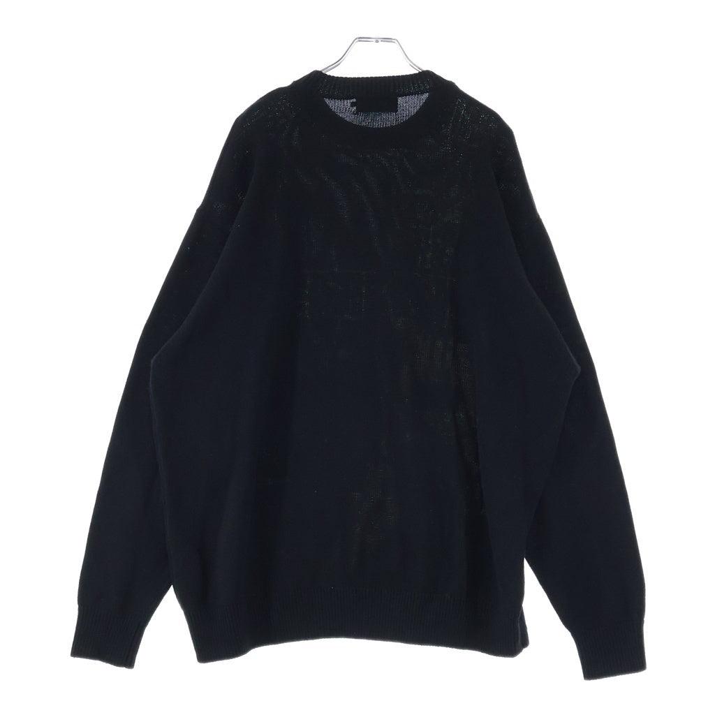 HYSTERIC GLAMOUR(ヒステリックグラマー) グラフィックデザイン クルーネック ニットセーター ブラック 02251NS01