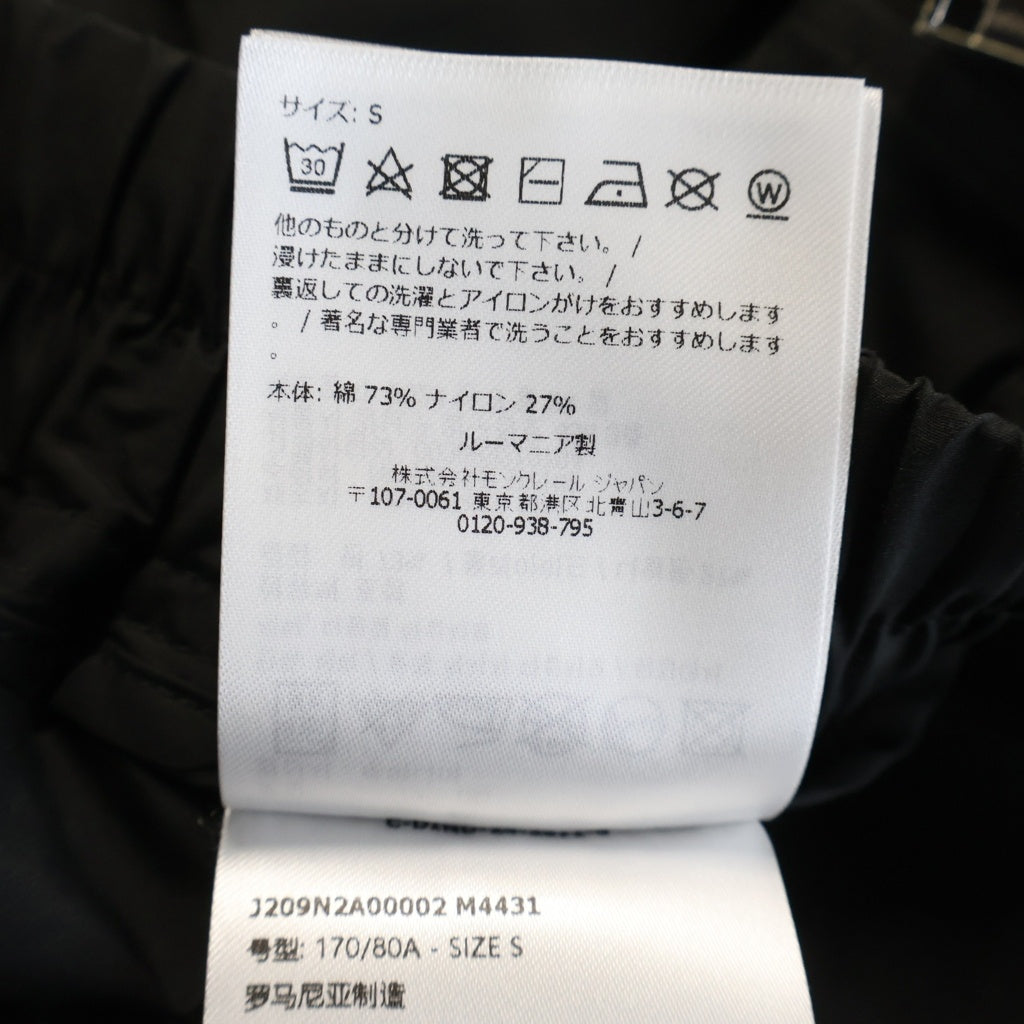 Rick Owens(リックオウエンス) 24AW ×MONCLER BELAS ×モンクレール ベラパンツ ドローストリングワイドパンツ MU02D2A02M4431 ブラック