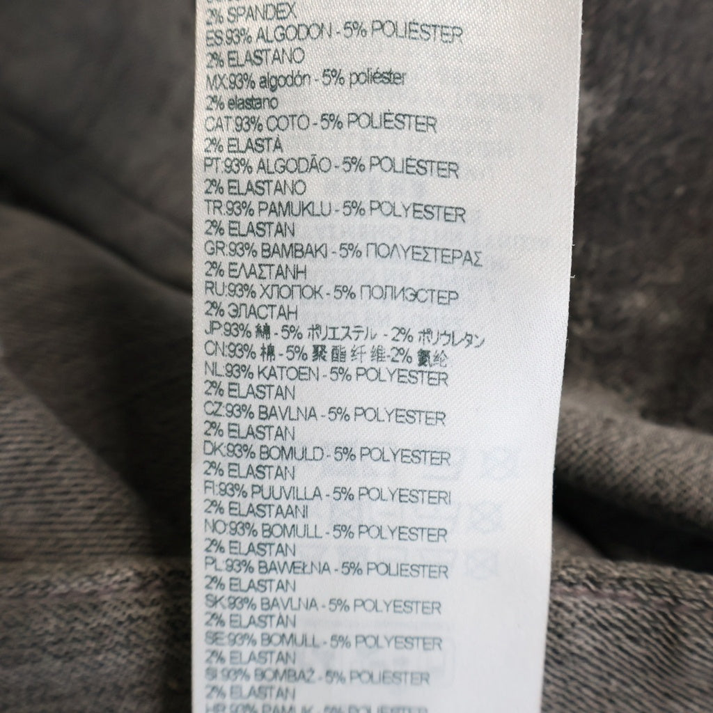 DIESEL(ディーゼル) JP 1996 D-SIRE Jeans ロークロッチローウエストデニム ボタンフライバギーデニムパンツ 09Q56 グレー