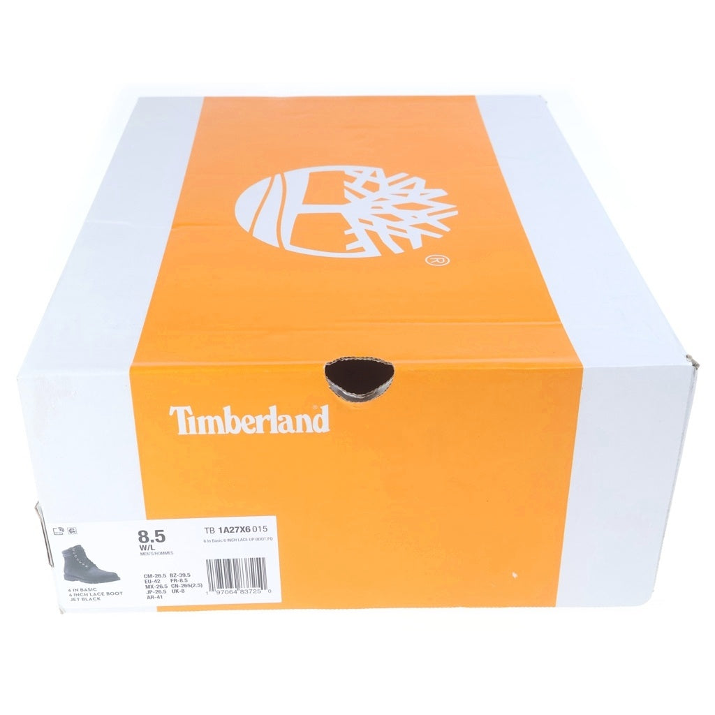 Timberland(ティンバーランド) 6 INCH WATER RESISTANT BASIC BOOT 6インチウォーターレジスタントベーシックブーツ レースアップレザーブーツ TB 1A27X6 ブラック