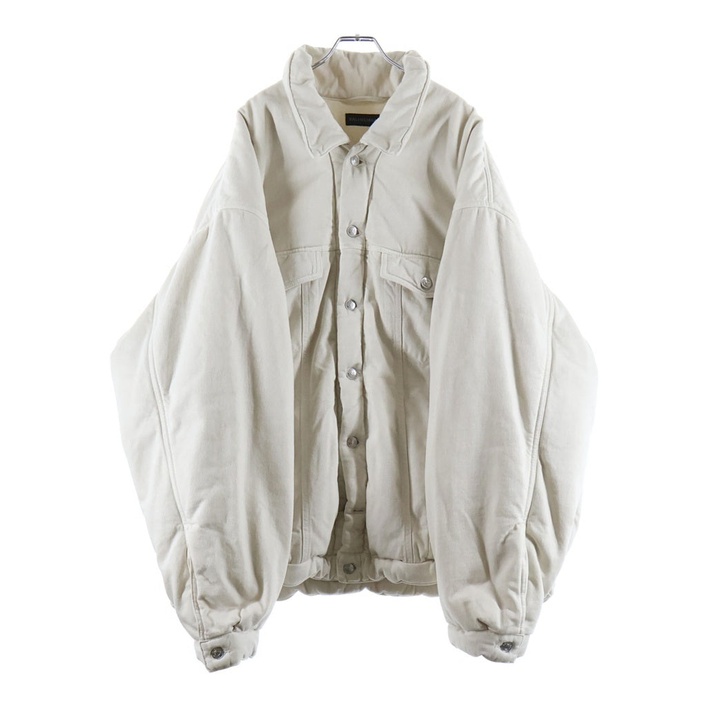BALENCIAGA(バレンシアガ) 22AW PADDING DENIM JACKET パディングデニムジャケット 681689 TNW03 ホワイト