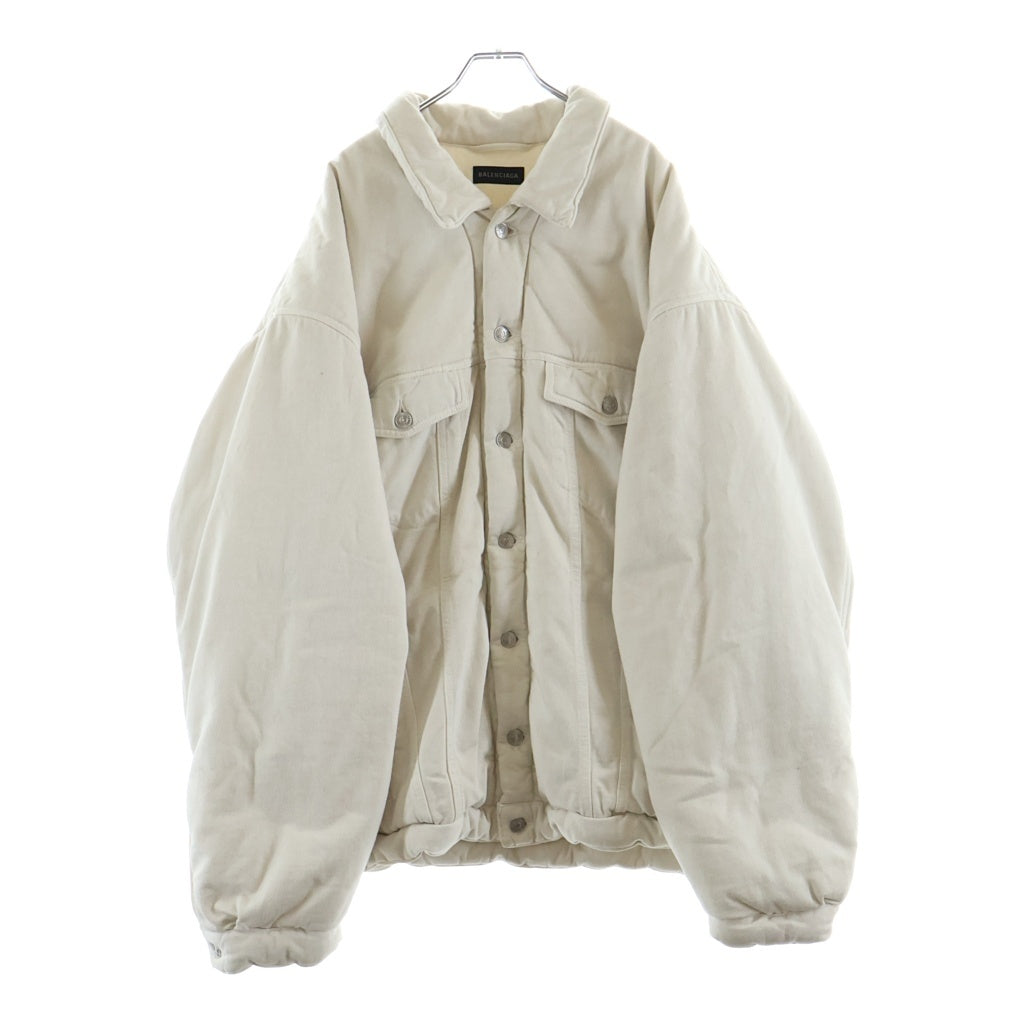 BALENCIAGA(バレンシアガ) 22AW PADDING DENIM JACKET パディングデニムジャケット 681689 TNW03 ホワイト