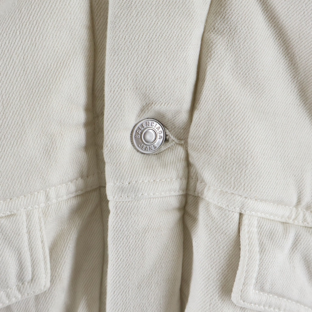 BALENCIAGA(バレンシアガ) 22AW PADDING DENIM JACKET パディングデニムジャケット 681689 TNW03 ホワイト