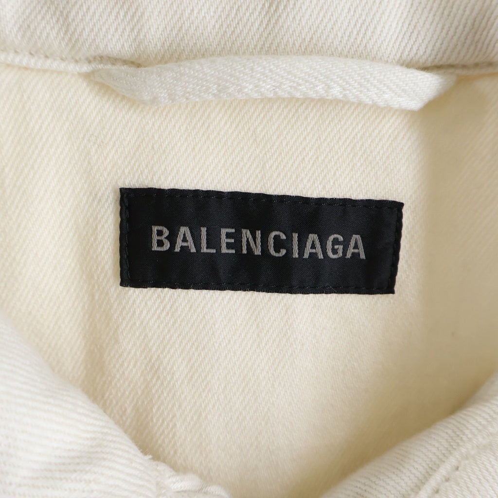 BALENCIAGA(バレンシアガ) 22AW PADDING DENIM JACKET パディングデニムジャケット 681689 TNW03 ホワイト
