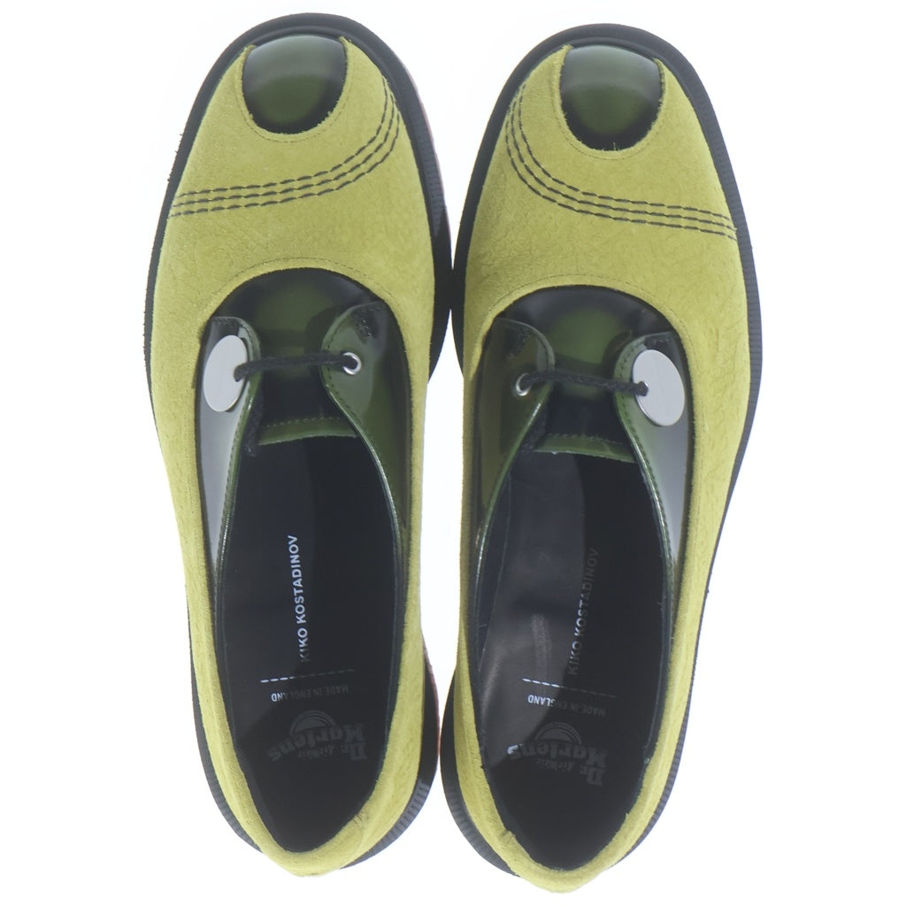 KIKO KOSTADINOV(キココスタディノフ) ×Dr Martens Toe Box Shoe ×ドクターマーチン トゥーボックスシュー パイソンエンボスローカットレザーシューズ 42984001 イエロー