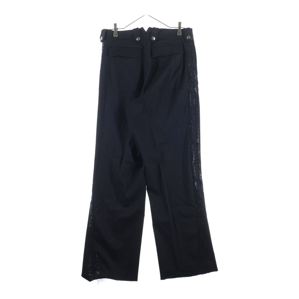 KIKO KOSTADINOV(キココスタディノフ) 25AW Empire Of Rain エンパイアオブレイン期 Kormos Military Trouser コルモスミリタリートラウザー モチーフ刺繍側章スラックス ドレスパンツ 00192025