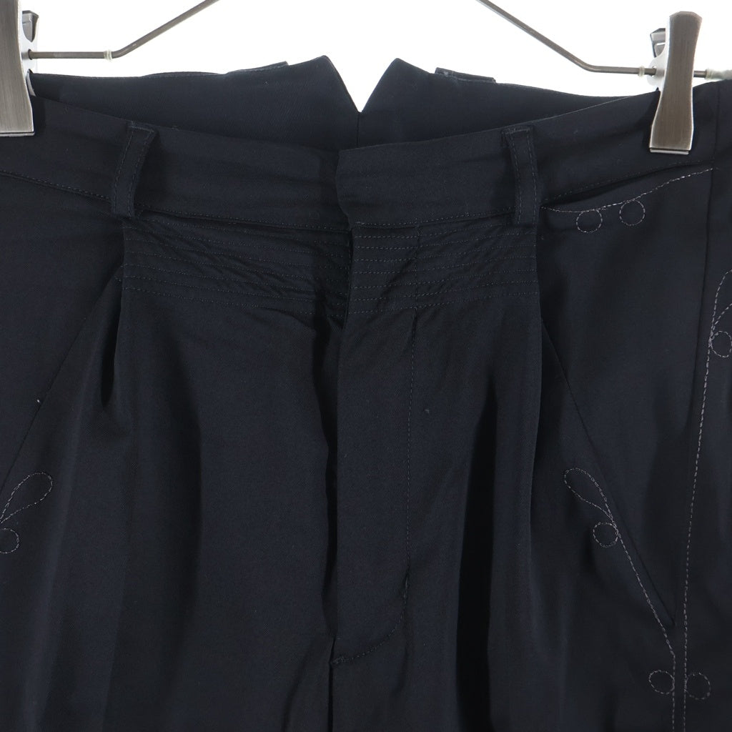 KIKO KOSTADINOV(キココスタディノフ) 25AW Empire Of Rain エンパイアオブレイン期 Kormos Military Trouser コルモスミリタリートラウザー モチーフ刺繍側章スラックス ドレスパンツ 00192025