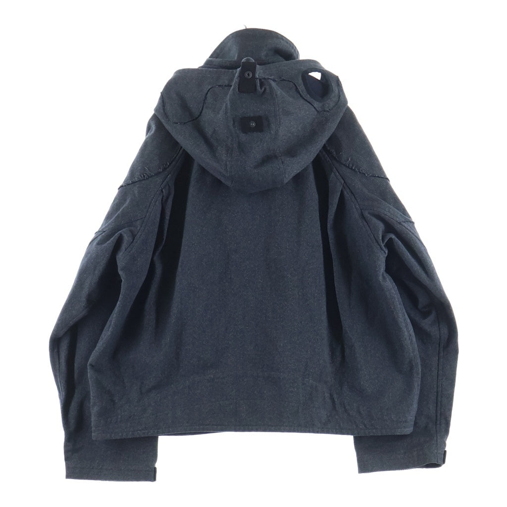 JIAN YE(ジェン イェ) 23AW HUNTER JKT ハンタージャケット マルチポケットボタンダウンフーデットジャケット インディゴ