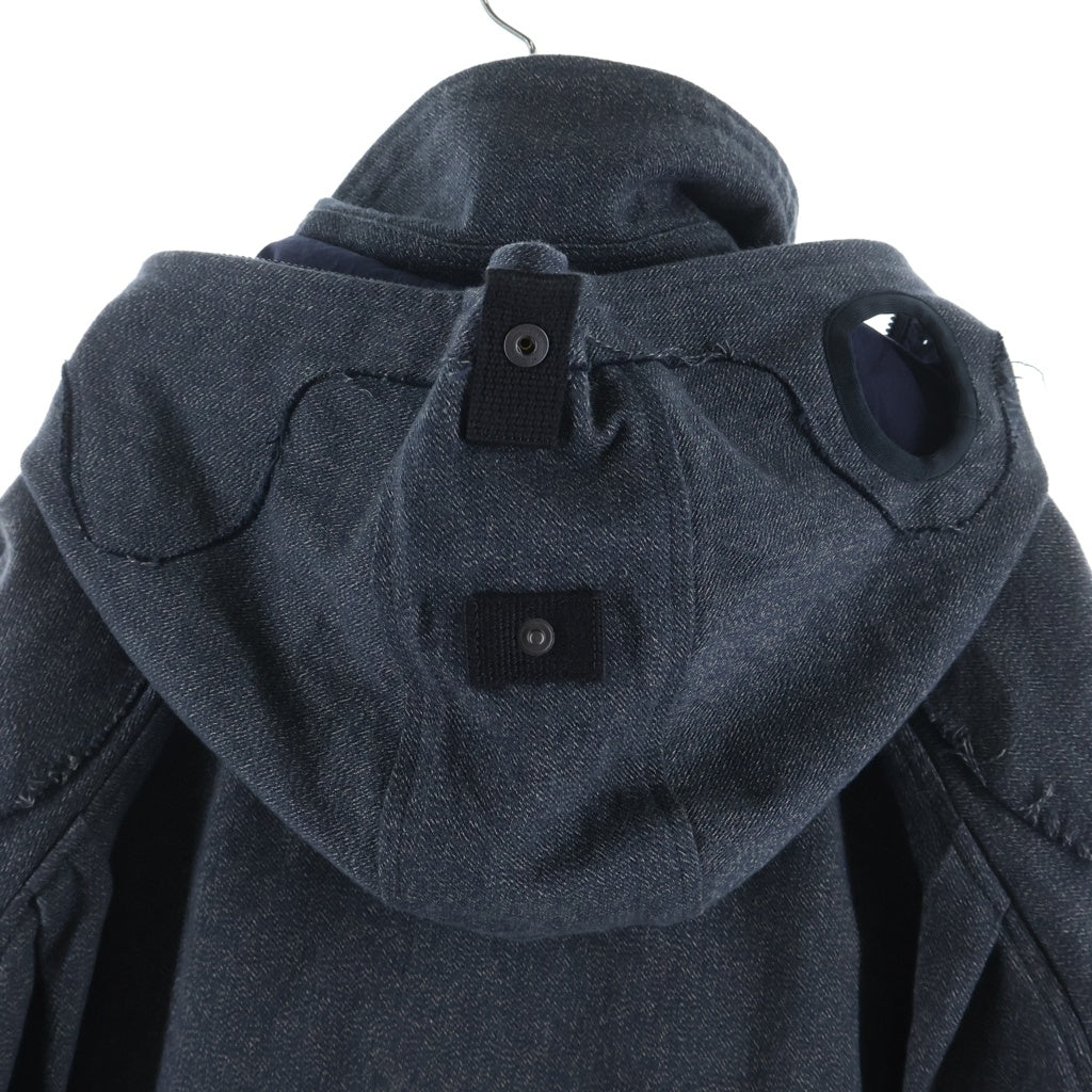 JIAN YE(ジェン イェ) 23AW HUNTER JKT ハンタージャケット マルチポケットボタンダウンフーデットジャケット インディゴ