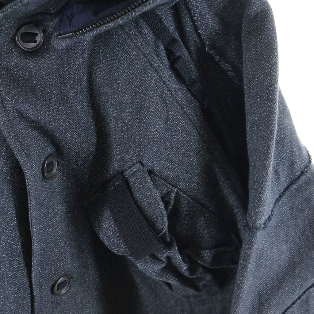 JIAN YE(ジェン イェ) 23AW HUNTER JKT ハンタージャケット マルチポケットボタンダウンフーデットジャケット インディゴ
