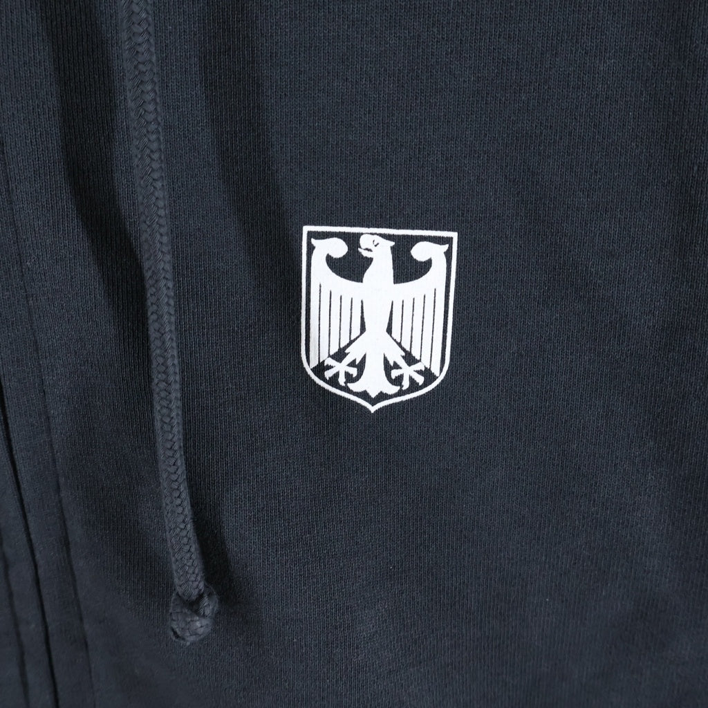 VETEMENTS(ヴェトモン) 25AW POLIZEI Zip Up Hoodie ポリツァイジップアップフーディー ロゴプリントジップアップパーカー ブラック