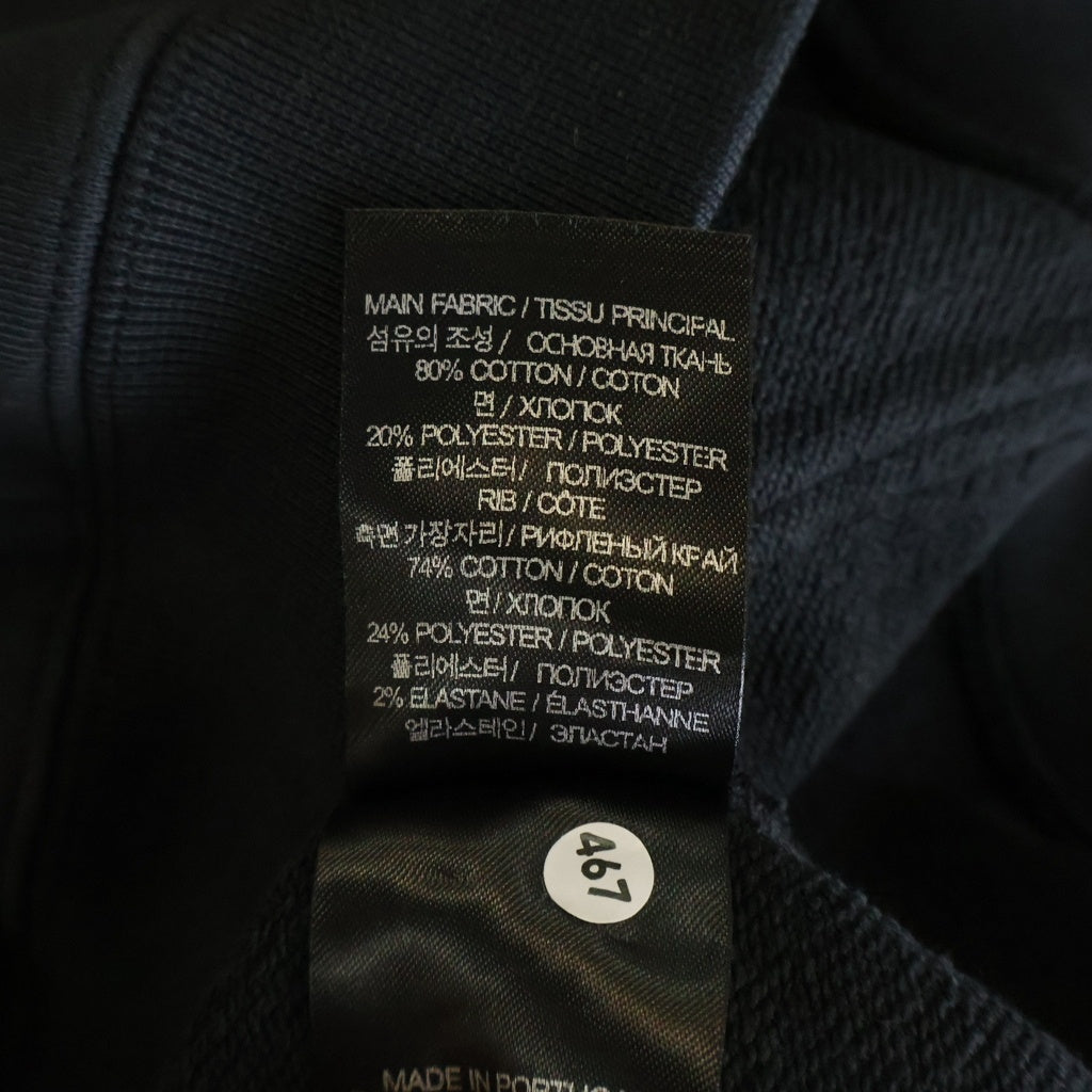VETEMENTS(ヴェトモン) 25AW POLIZEI Zip Up Hoodie ポリツァイジップアップフーディー ロゴプリントジップアップパーカー ブラック