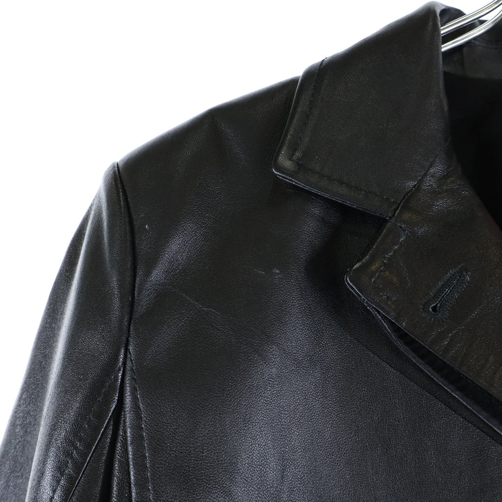 DIESEL(ディーゼル) L-ORY Leather And Denim Coat レザーアンドデニムコート ドッキングロングコート レディース ブラック A140100LIBI