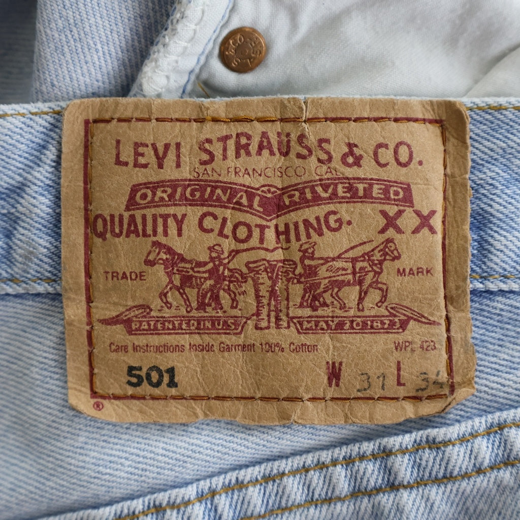 Levi's(リーバイス) ×About Dreams Butterfly Denim バタフライプリント ボタンフライ リメイク デニムパンツ インディゴ