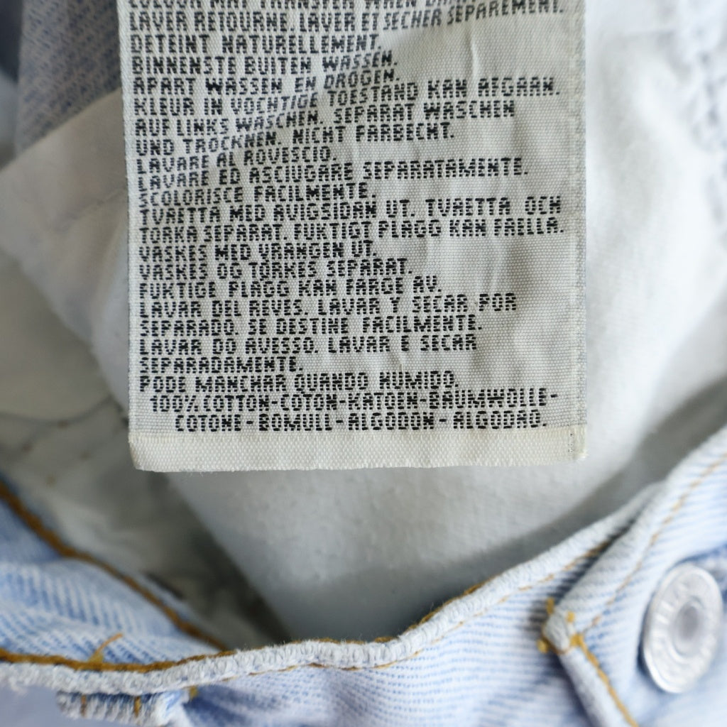 Levi's(リーバイス) ×About Dreams Butterfly Denim バタフライプリント ボタンフライ リメイク デニムパンツ インディゴ